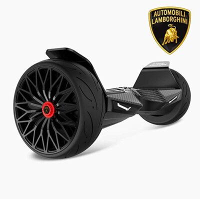 This is an image of a Black Kids Lamborghini Hoverboard