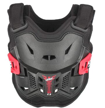 This is an image of chest protector in black for kids 