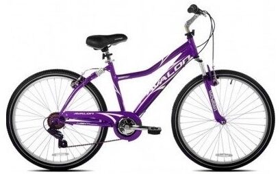 This is an image of 26 inch girls road bike in purple color