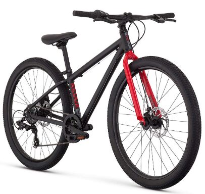 This is an image of 26 inch teen boys bike in red and black colors
