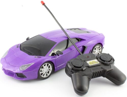 This is an image of Purple Exotic Remote Control RC Sports Car