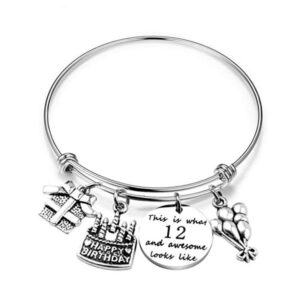 charm bracelet 12th birthday gift