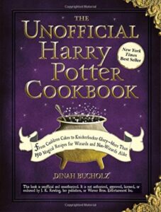 this is an image of the unofficial harry potter cookbook