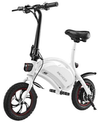 this is an image of a folding electric bicycle. 