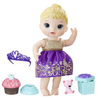 This is an image of a Blonde Baby alive doll