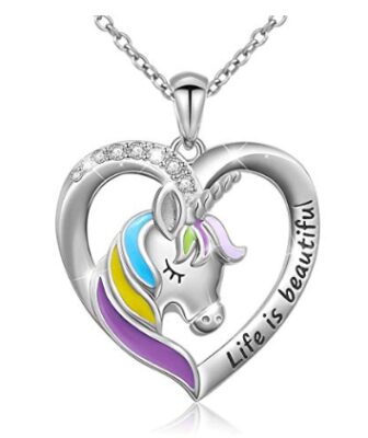 this is an image of a Unicorn pendant for girls.