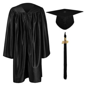 This is an image of GraduationMall Shiny Kindergarten & Preschool Graduation Gown Cap Set