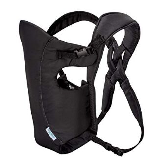 This is an image of baby carrier in black color