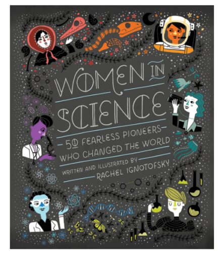 this is an image of a Women in Science educational book for teens. 