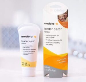 this is an image of woman's medela tender care lanolin nipple cream