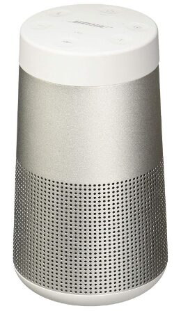 This is an image of sister's portable bluetooth speaker in white color