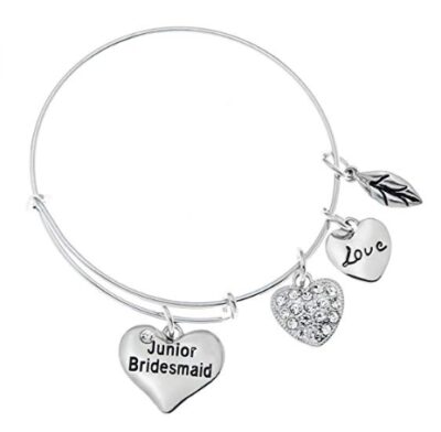This is an image of a bangle bracelet for junior bridesmaid. 