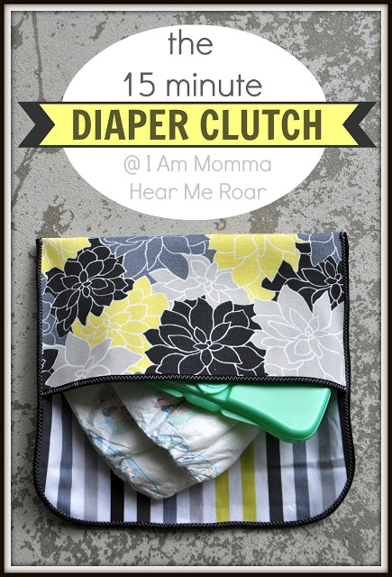 15 Minute Diaper Clutch