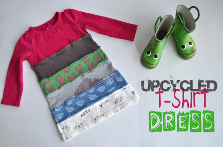 Upcycled T-shirt Dress