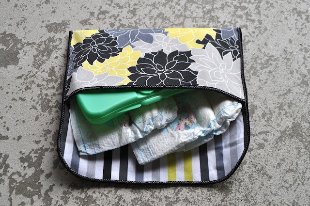 diaper clutch finished look