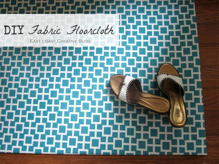 DIY Fabric Floor cloth