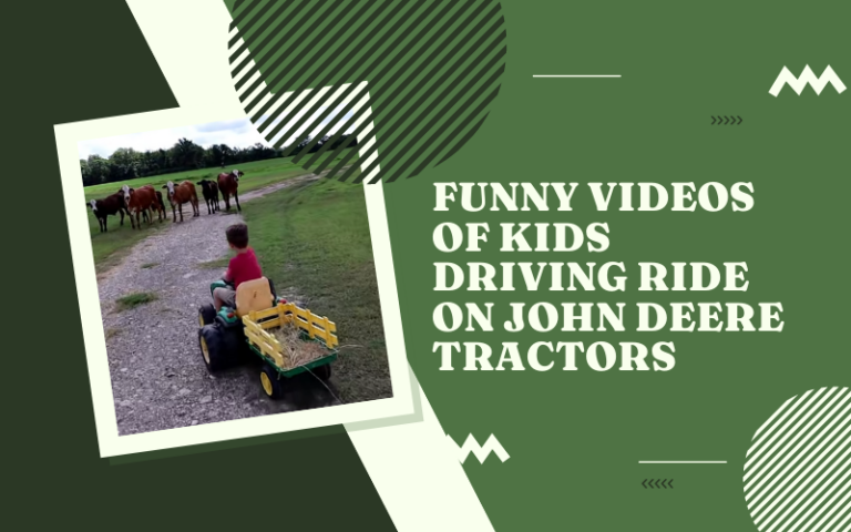 Funny Videos of Kids Driving Ride on John Deere Tractors