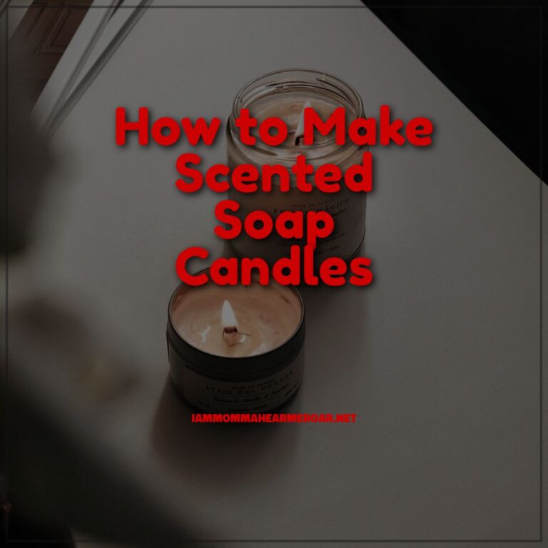 How to Make Scented Soap Candles