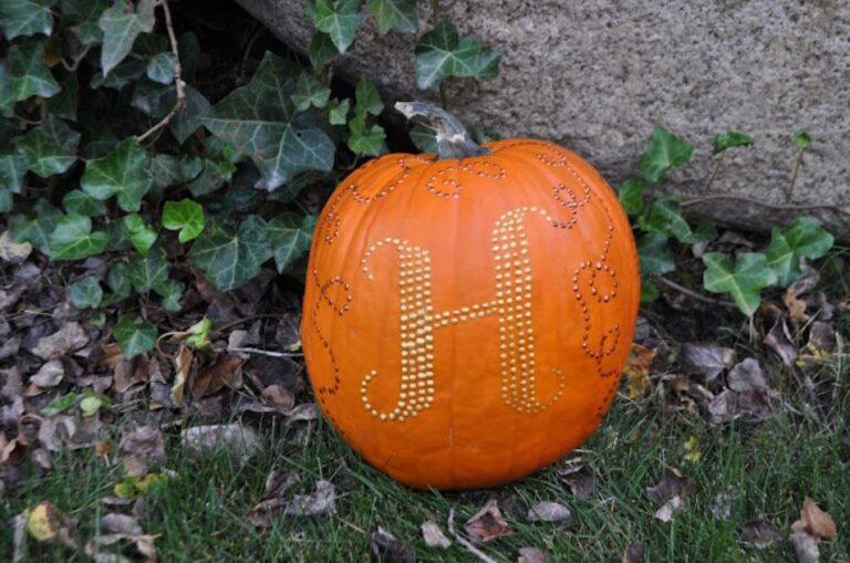 Monogrammed Pumpkin