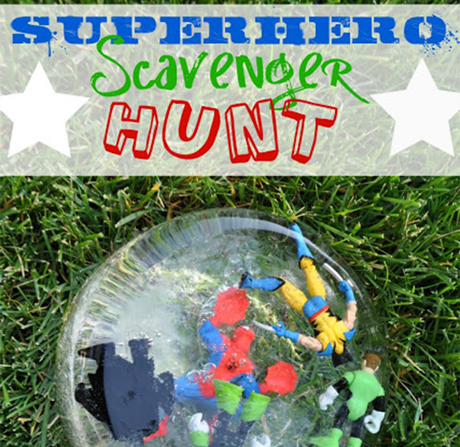 Superhero Scavenger Hunt