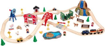 This is an image of KidKraft Farm Train Set