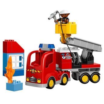 This is an image of LEGO Duplo Town 10592 Fire Truck Building Kit