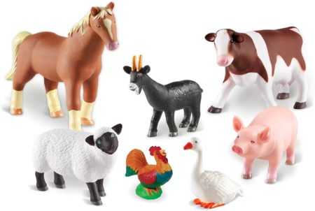 Image of Learning Resources Jumbo Farm Animals, Inludes Horse, Pig, Cow, Goat, Sheep