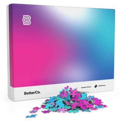 this is an image of a 1000 gradient jigsaw puzzle for kids, teens and adults. 