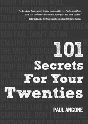 this is an image of a 101 Secrets For Your Twenties book for young men. 