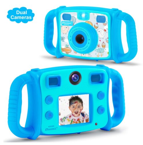 this is an image of a 1080P selfie video and camera for kids. 