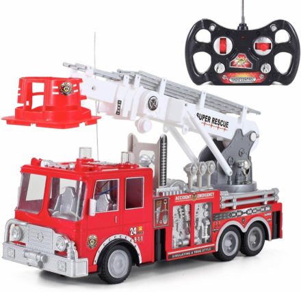 This is an image of Liberty Imports 13-Inch RC Rescue Fire Engine Truck