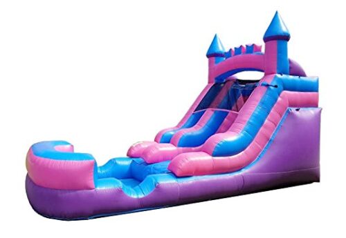this is an image of a 12 foot inflatable water slide for kids.