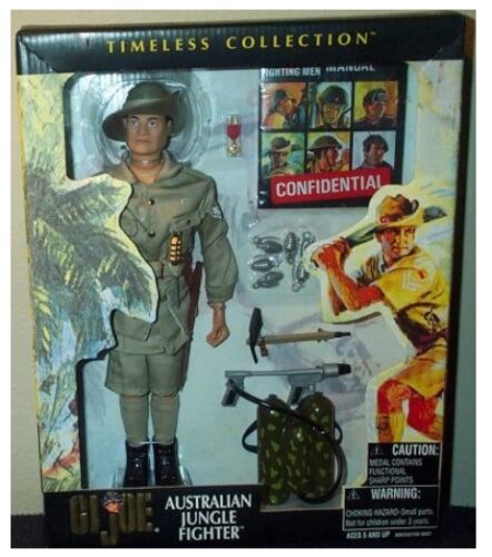 this is an image of a 12 inch G.I. Joe jungle fighter action figure.