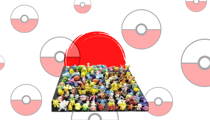 144 Piece Pokemon Figures Set