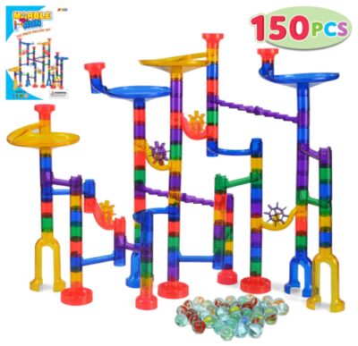 this is an image of a 150-piece marble run premium set. 