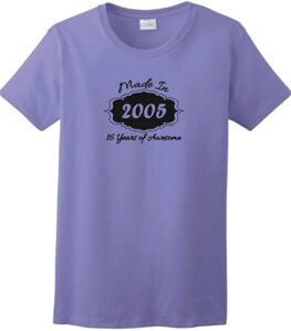 16 years t shirt