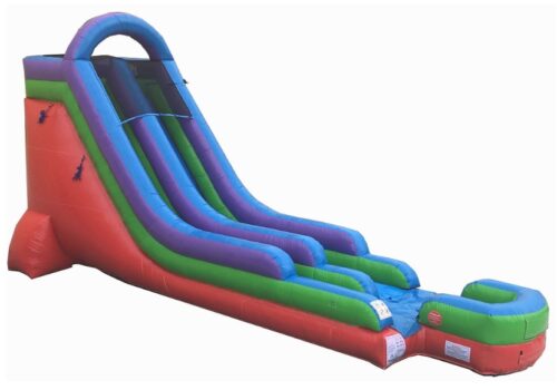 this is an image of an 18 Foot inflatable water slide for all ages. 