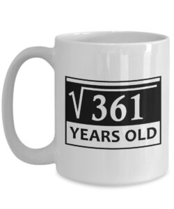 this is an image of a 19th birthday mug