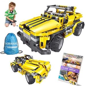 2-in-1 Remote Control Car Building Set | STEM Learning Kits for Boys and Girls 6-12