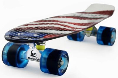 this is an image of a 22 inch Meketec Mini Cruise Retro Skateboard, 