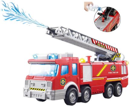 Image of Top Race Fire Engine Truck with Water Pump Spray,