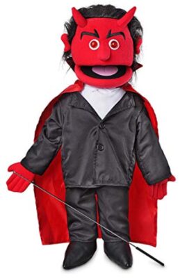 this is an image of a 25-inch Devil with light up eyes Ventriloquist Puppet