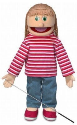 this is an image of a 25-inch Emily Ventriloquist Puppet.