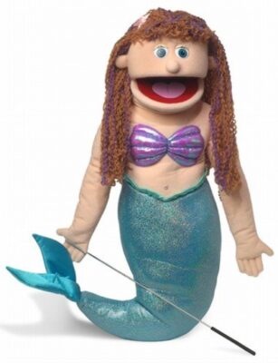 this is an image of a 25-inch Mermaid Ventriloquist Puppet