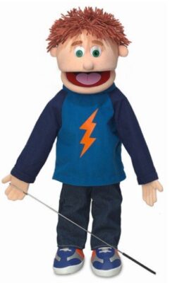 this is an image of a 25-inch Tommy puppet. 