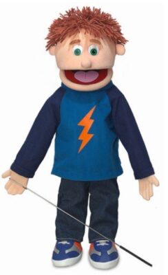 this is an image of a 25-inch Tommy puppet.
