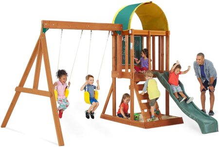 This is an image of KidKraft Andorra Swing Set