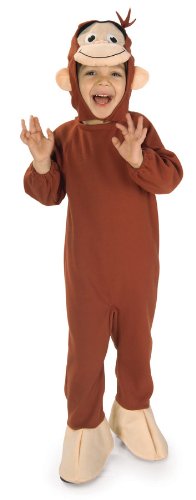 Rubie's Costume Co Unisex-Child Curious George Costume, Monkey, Small