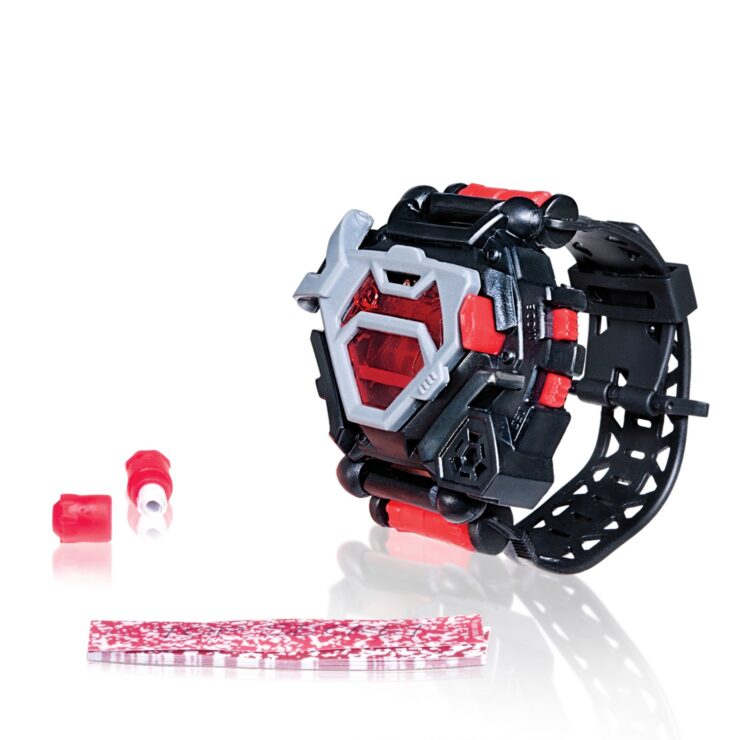 image of a spy watch toy for boys in black and red color