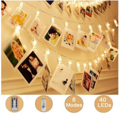 This is an image of teen's 40 LED photo clips 